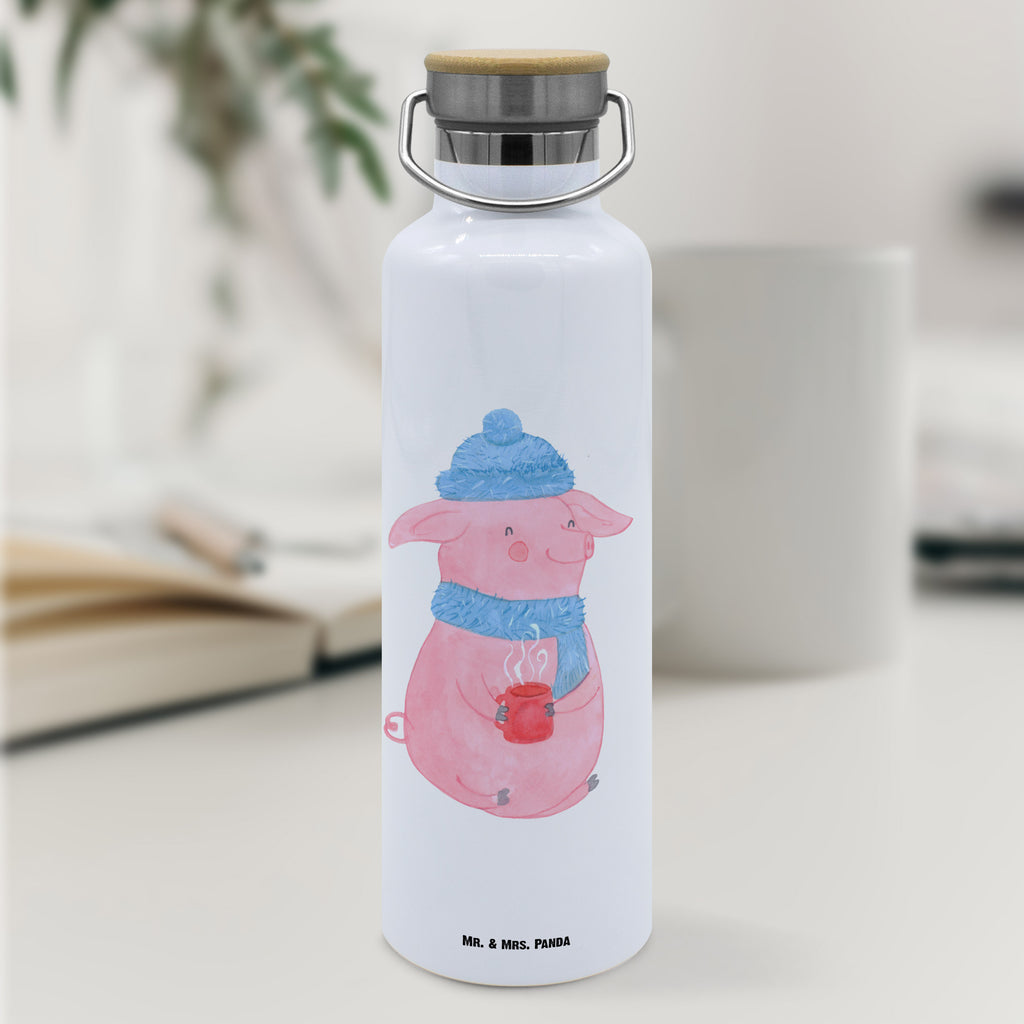 Trinkflasche Schweinchen Glühwein Thermosflasche, Isolierflasche, Edelstahl, Trinkflasche, isoliert, Wamrhaltefunktion, Sportflasche, Flasche zum Sport, Sportlerflasche, Winter, Weihnachten, Weihnachtsdeko, Nikolaus, Advent, Heiligabend, Wintermotiv, Glühwein, Betrunken, Weihnachtsmarkt, Spruch