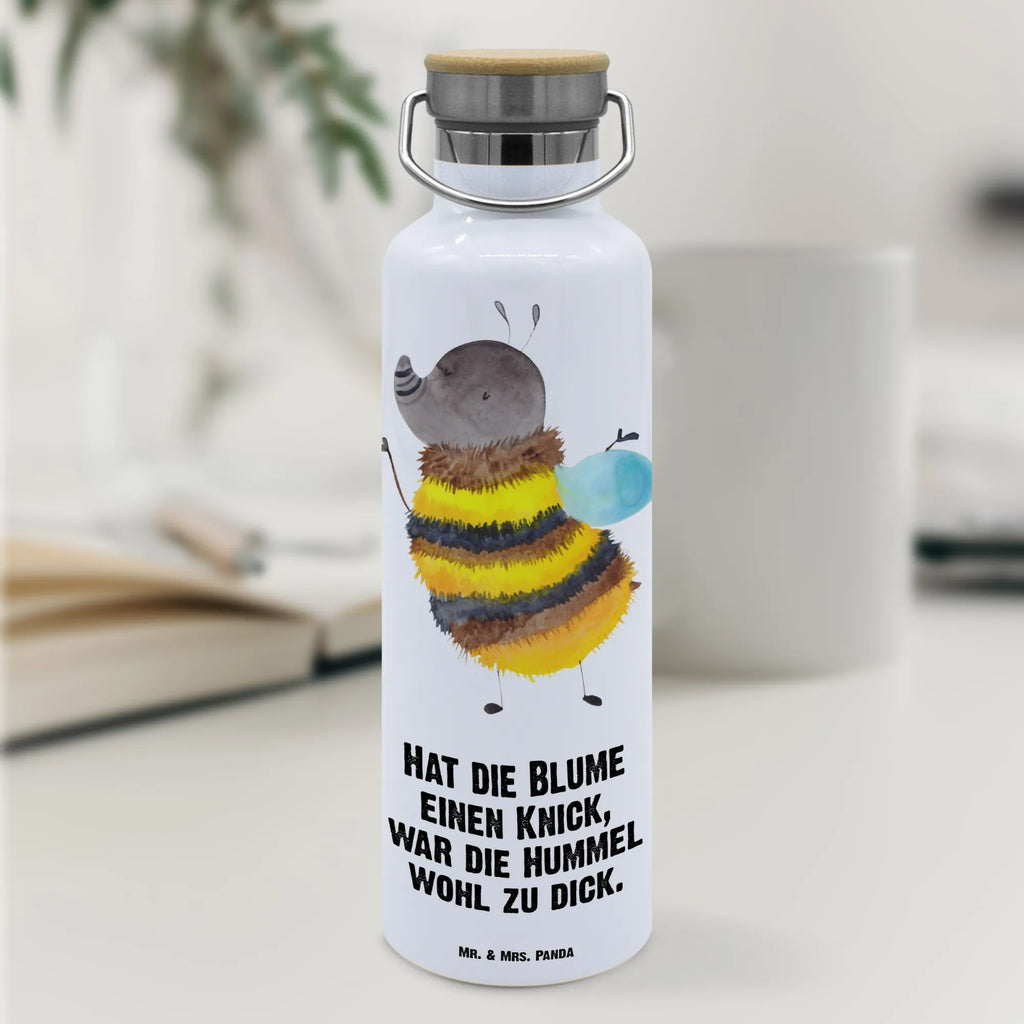 Trinkflasche Hummel flauschig Thermosflasche, Isolierflasche, Edelstahl, Trinkflasche, isoliert, Wamrhaltefunktion, Sportflasche, Flasche zum Sport, Sportlerflasche, Tiermotive, Gute Laune, lustige Sprüche, Tiere, Hummel, Flauschig, Biene, Blume, Natur