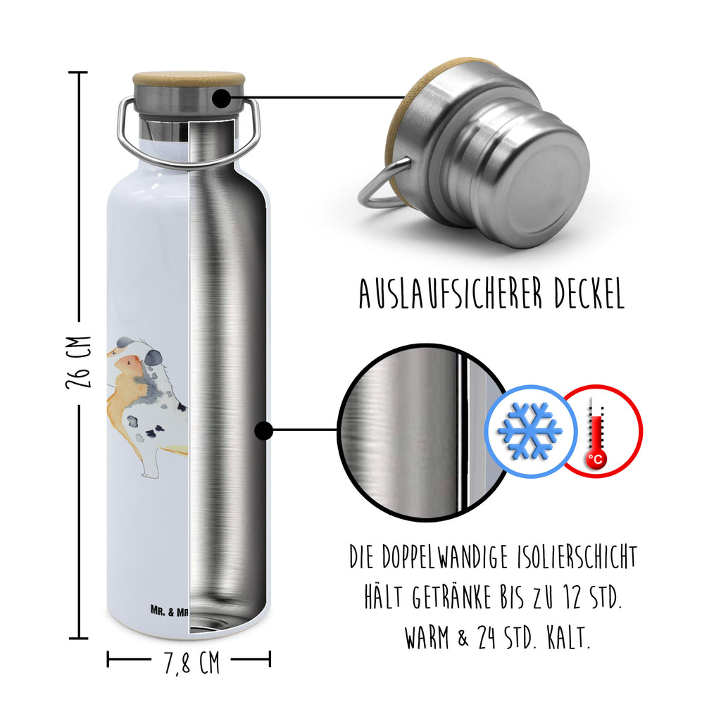 Trinkflasche Hund Australien Shepherd Thermosflasche, Isolierflasche, Edelstahl, Trinkflasche, isoliert, Wamrhaltefunktion, Sportflasche, Flasche zum Sport, Sportlerflasche, Hund, Hundemotiv, Haustier, Hunderasse, Tierliebhaber, Hundebesitzer, Sprüche, Australien Shepherd, Shepherd, Hundeliebe, Familienhund, Spruch