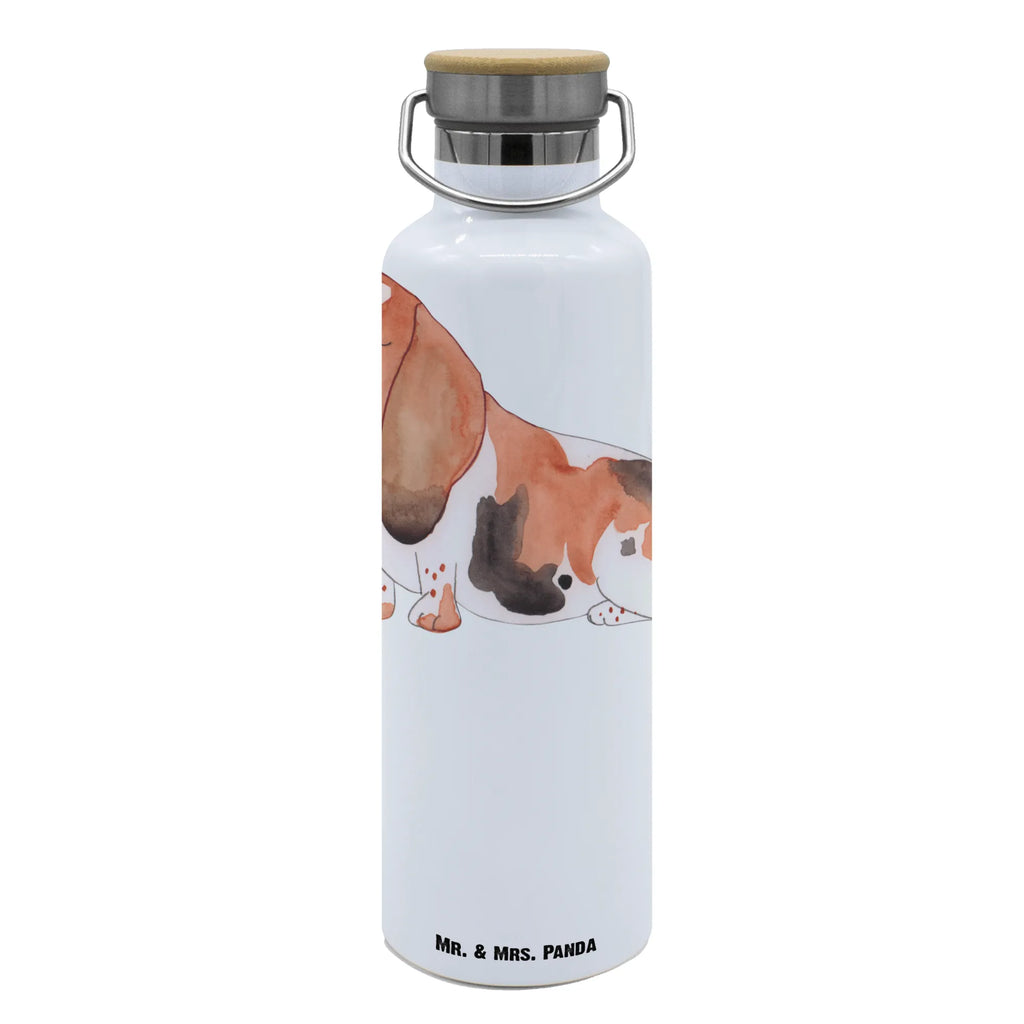 Trinkflasche Hund Basset Hound Thermosflasche, Isolierflasche, Edelstahl, Trinkflasche, isoliert, Wamrhaltefunktion, Sportflasche, Flasche zum Sport, Sportlerflasche, Hund, Hundemotiv, Haustier, Hunderasse, Tierliebhaber, Hundebesitzer, Sprüche, Basset Hound, Basset, Hundeliebe, kinderlos