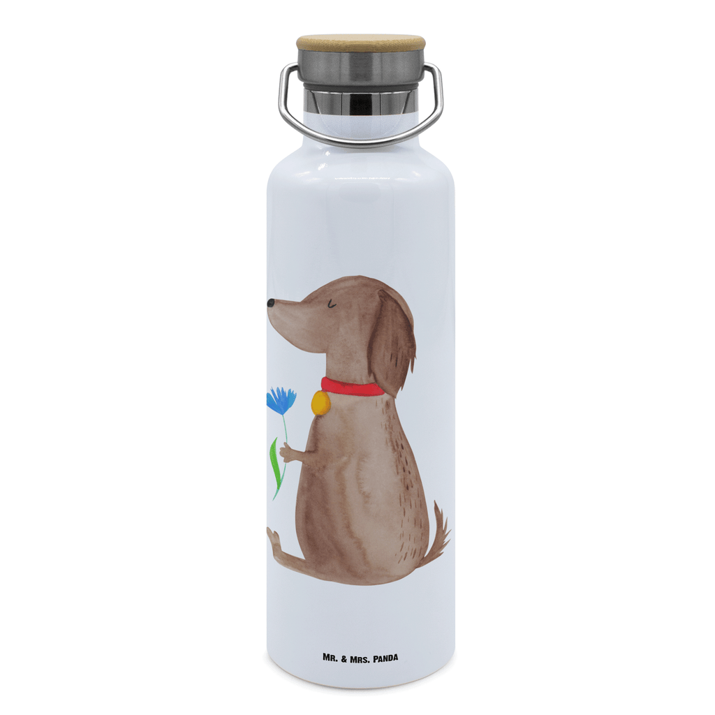 Trinkflasche Hund Blume Thermosflasche, Isolierflasche, Edelstahl, Trinkflasche, isoliert, Wamrhaltefunktion, Sportflasche, Flasche zum Sport, Sportlerflasche, Hund, Hundemotiv, Haustier, Hunderasse, Tierliebhaber, Hundebesitzer, Sprüche, Hunde, Frauchen, Hundeliebe