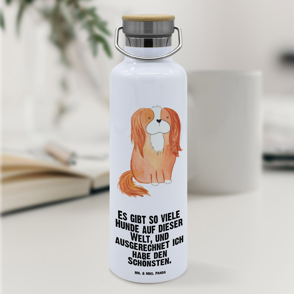 Trinkflasche Hund Cavalier King Charles Spaniel Thermosflasche, Isolierflasche, Edelstahl, Trinkflasche, isoliert, Wamrhaltefunktion, Sportflasche, Flasche zum Sport, Sportlerflasche, Hund, Hundemotiv, Haustier, Hunderasse, Tierliebhaber, Hundebesitzer, Sprüche, Cavalier King Charles Spaniel, Cockerspaniel, Spaniel, Spruch, schönster Hund