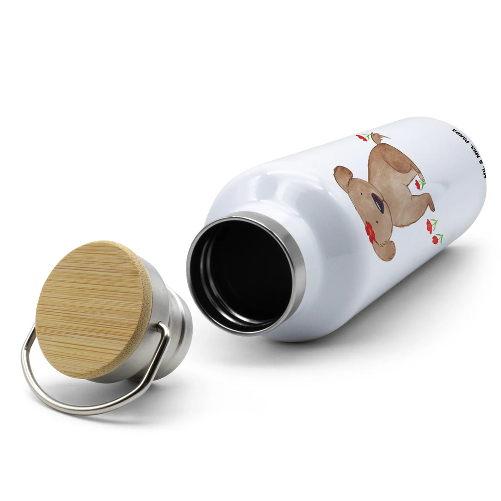 Trinkflasche Hund Dame Thermosflasche, Isolierflasche, Edelstahl, Trinkflasche, isoliert, Wamrhaltefunktion, Sportflasche, Flasche zum Sport, Sportlerflasche, Hund, Hundemotiv, Haustier, Hunderasse, Tierliebhaber, Hundebesitzer, Sprüche, Hunde, Hundeliebe, Hundeglück, Liebe, Frauchen