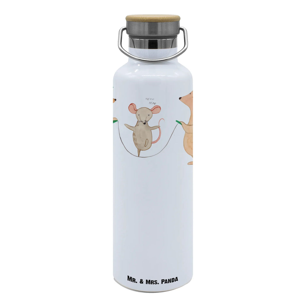 Trinkflasche Igel Seilhüpfen Thermosflasche, Isolierflasche, Edelstahl, Trinkflasche, isoliert, Wamrhaltefunktion, Sportflasche, Flasche zum Sport, Sportlerflasche, Tiermotive, Gute Laune, lustige Sprüche, Tiere, Igel, Maus, Seilspringen, Seilhüpfen, Kinder, Kindergarten