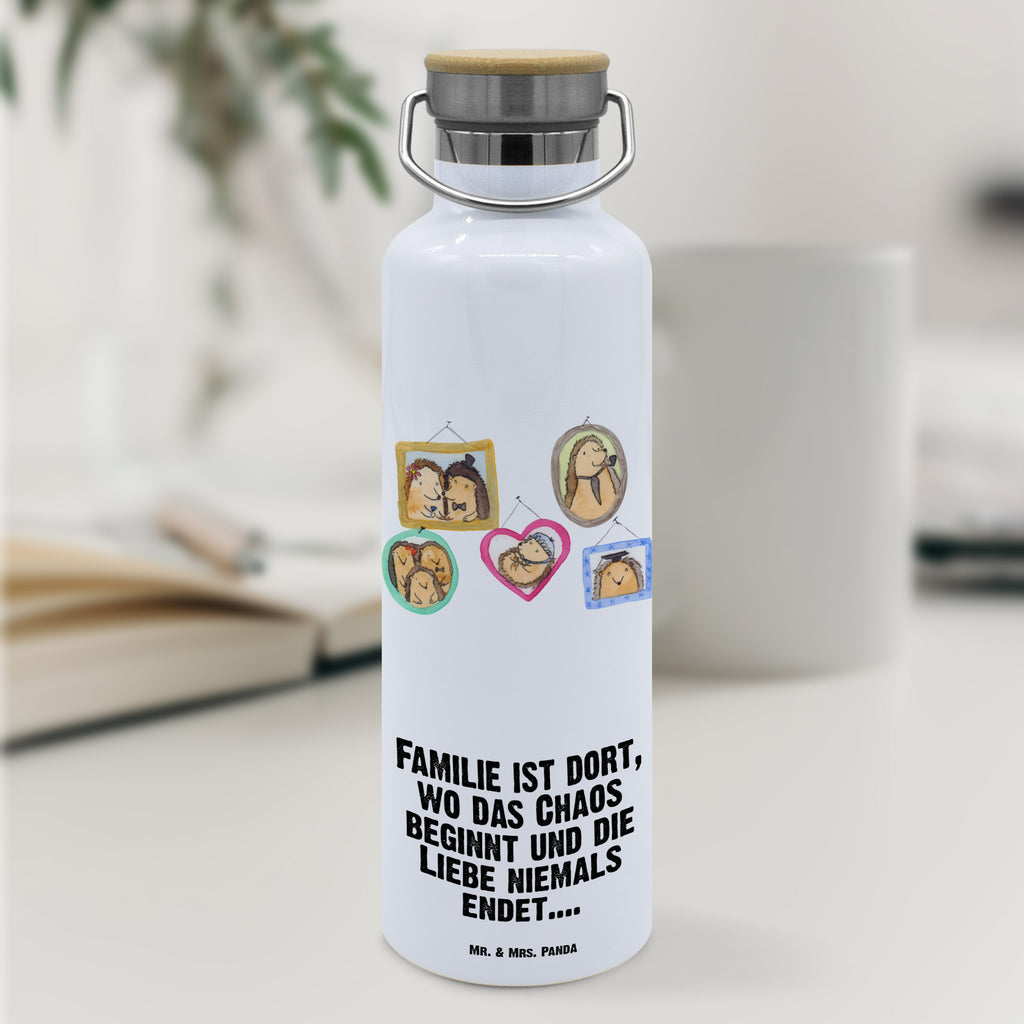 Trinkflasche Igel Familie Thermosflasche, Isolierflasche, Edelstahl, Trinkflasche, isoliert, Wamrhaltefunktion, Sportflasche, Flasche zum Sport, Sportlerflasche, Familie, Vatertag, Muttertag, Bruder, Schwester, Mama, Papa, Oma, Opa, Liebe, Igel, Bilder, Zusammenhalt, Glück