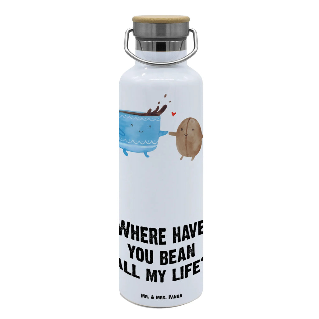 Trinkflasche Kaffee Bohne Thermosflasche, Isolierflasche, Edelstahl, Trinkflasche, isoliert, Wamrhaltefunktion, Sportflasche, Flasche zum Sport, Sportlerflasche, Tiermotive, Gute Laune, lustige Sprüche, Tiere, Kaffee, Kaffeebohne, Genuss, Zufriedenheit, Glück