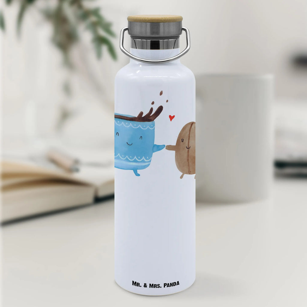 Trinkflasche Kaffee Bohne Thermosflasche, Isolierflasche, Edelstahl, Trinkflasche, isoliert, Wamrhaltefunktion, Sportflasche, Flasche zum Sport, Sportlerflasche, Tiermotive, Gute Laune, lustige Sprüche, Tiere, Kaffee, Kaffeebohne, Genuss, Zufriedenheit, Glück