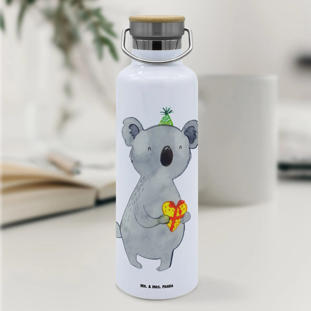 Trinkflasche Koala Geschenk Thermosflasche, Isolierflasche, Edelstahl, Trinkflasche, isoliert, Wamrhaltefunktion, Sportflasche, Flasche zum Sport, Sportlerflasche, Koala, Koalabär, Geschenk, Geburtstag, Party