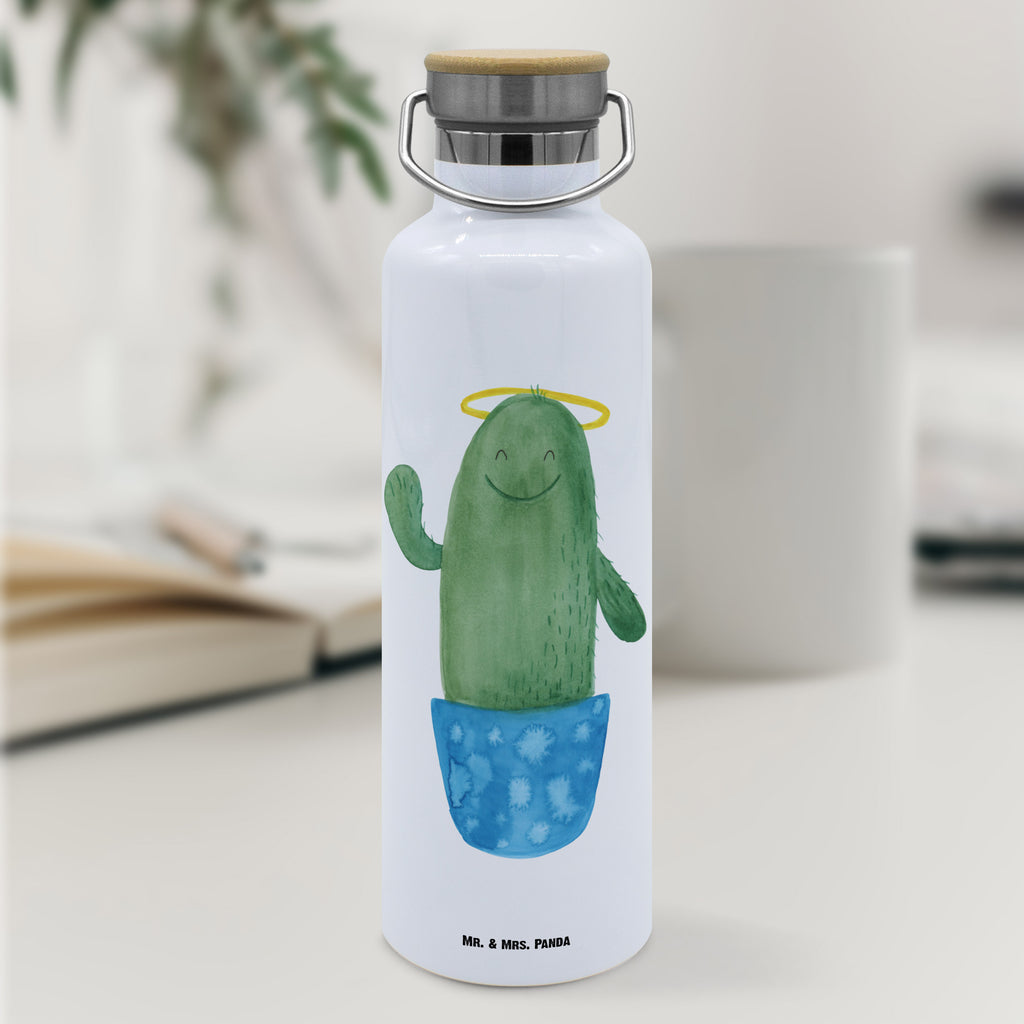 Trinkflasche Kaktus Heilig Thermosflasche, Isolierflasche, Edelstahl, Trinkflasche, isoliert, Wamrhaltefunktion, Sportflasche, Flasche zum Sport, Sportlerflasche, Kaktus, Kakteen, frech, lustig, Kind, Eltern, Familie, Bruder, Schwester, Schwestern, Freundin, Heiligenschein