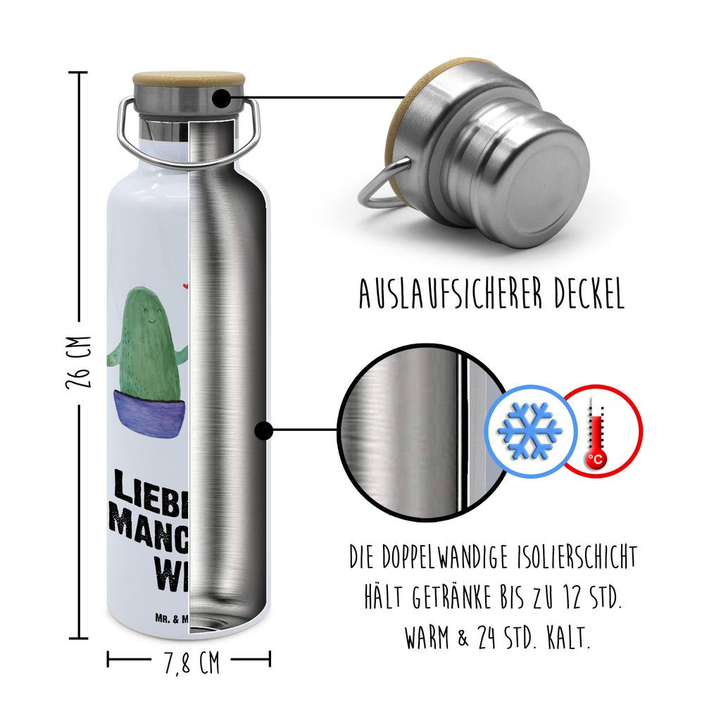 Trinkflasche Kaktus Liebe Thermosflasche, Isolierflasche, Edelstahl, Trinkflasche, isoliert, Wamrhaltefunktion, Sportflasche, Flasche zum Sport, Sportlerflasche, Kaktus, Kakteen, Liebe, Liebesbeweis, Liebesbotschaft, Liebesnachricht, Love, Kaktusliebe, Paar, Pärchen, Trennung, Streit, Versöhnung, Freundschaft, Verlobung, Hochzeit