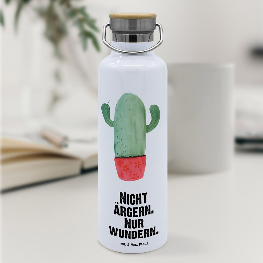 Trinkflasche Kaktus Wut Thermosflasche, Isolierflasche, Edelstahl, Trinkflasche, isoliert, Wamrhaltefunktion, Sportflasche, Flasche zum Sport, Sportlerflasche, Kaktus, Kakteen, ärgern, Büro, Schule, Büroalltag, Chefin, Kollege, Kollegin, wütend