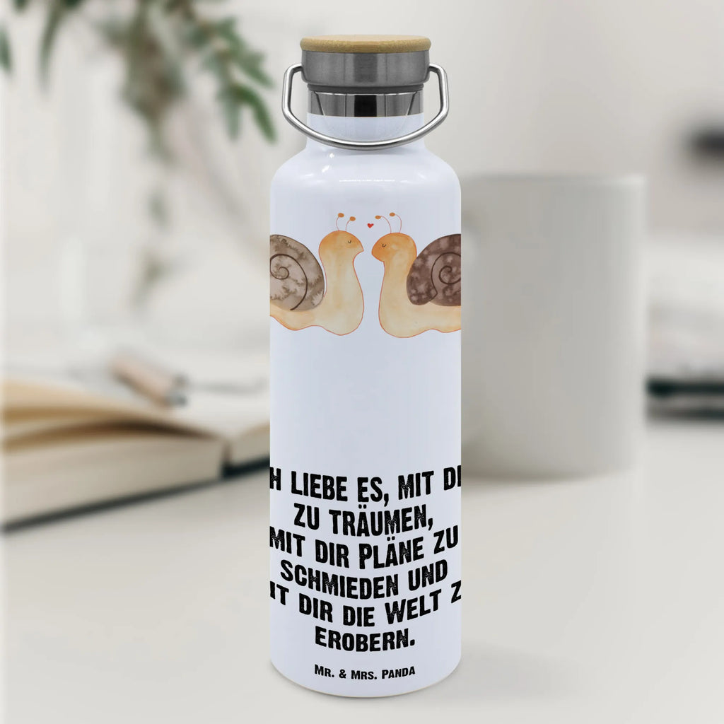 Trinkflasche Schnecken Liebe Thermosflasche, Isolierflasche, Edelstahl, Trinkflasche, isoliert, Wamrhaltefunktion, Sportflasche, Flasche zum Sport, Sportlerflasche, Liebe, Partner, Freund, Freundin, Ehemann, Ehefrau, Heiraten, Verlobung, Heiratsantrag, Liebesgeschenk, Jahrestag, Hocheitstag