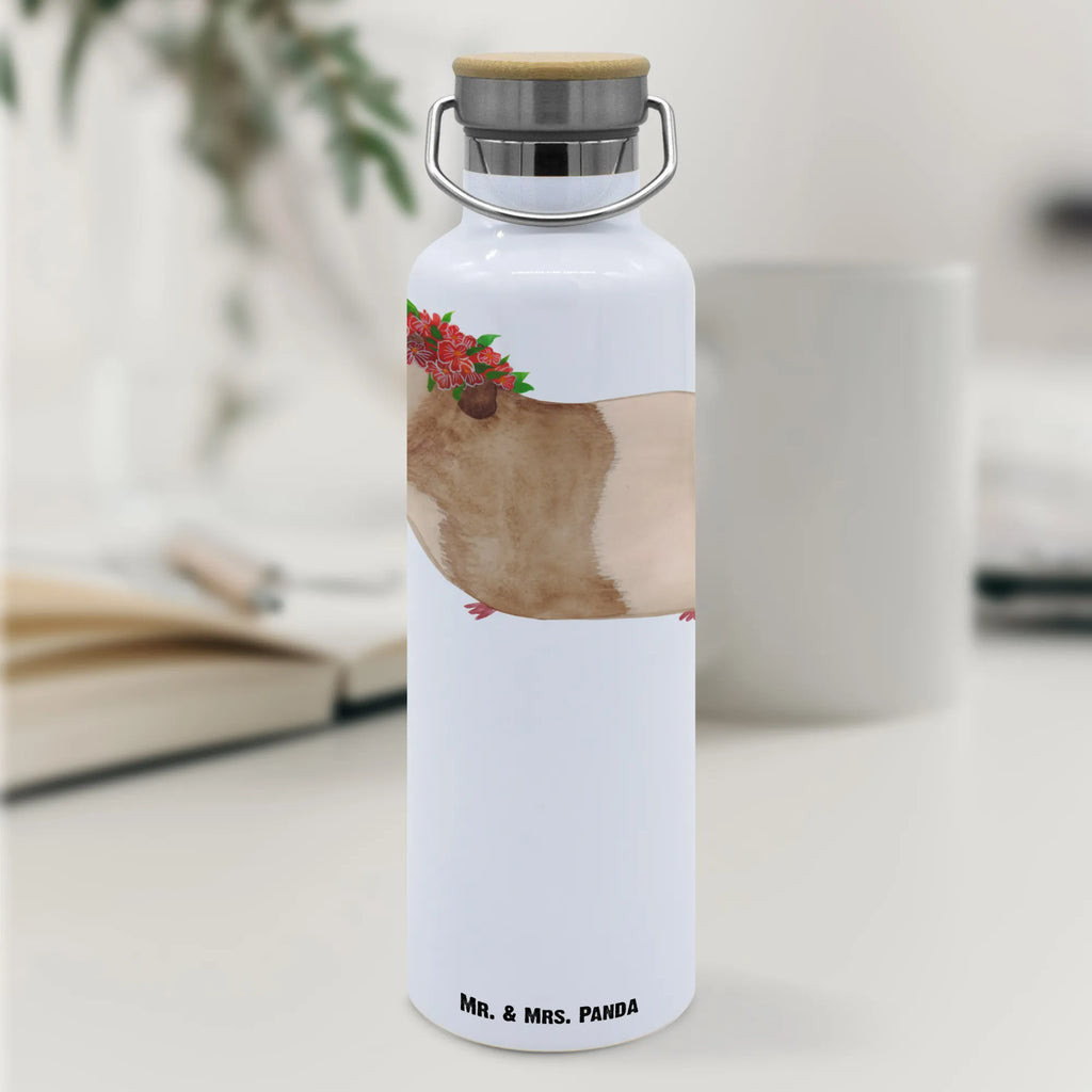 Trinkflasche Meerschweinchen Weisheit Thermosflasche, Isolierflasche, Edelstahl, Trinkflasche, isoliert, Wamrhaltefunktion, Sportflasche, Flasche zum Sport, Sportlerflasche, Tiermotive, Gute Laune, lustige Sprüche, Tiere, Meerschweinchen, Meerie, Meeries, Wunder, Blumenkind, Realität, Spruch, Weisheit, Motivation, Wunderland