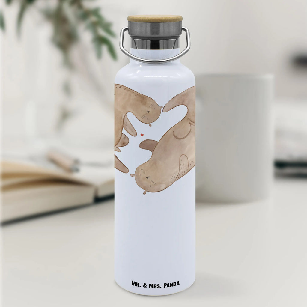 Trinkflasche Otter Herz Thermosflasche, Isolierflasche, Edelstahl, Trinkflasche, isoliert, Wamrhaltefunktion, Sportflasche, Flasche zum Sport, Sportlerflasche, Otter, Fischotter, Seeotter, Liebe, Herz, Liebesbeweis, Liebesgeschenk, Bessere Hälfte, Love you, Jahrestag, Hochzeitstag, Verlobung, gemeinsames Leben