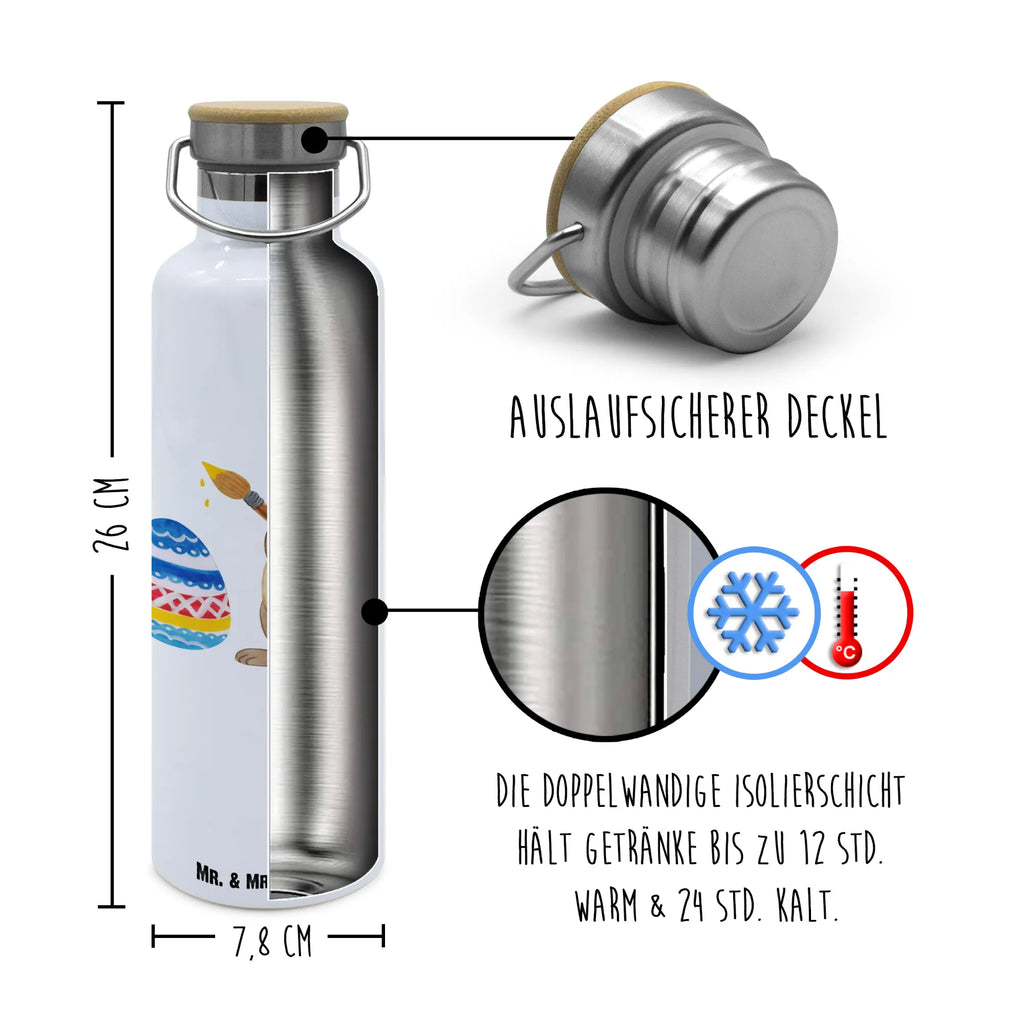 Trinkflasche Hase Eier Malen Thermosflasche, Isolierflasche, Edelstahl, Trinkflasche, isoliert, Wamrhaltefunktion, Sportflasche, Flasche zum Sport, Sportlerflasche, Ostern, Osterhase, Ostergeschenke, Osternest, Osterdeko, Geschenke zu Ostern, Ostern Geschenk, Ostergeschenke Kinder, Ostern Kinder, Frohe Ostern, Ostergrüße, Osterblume, Osterei, bemalte Ostereier, Hase, Kaninchen, Eiermalen