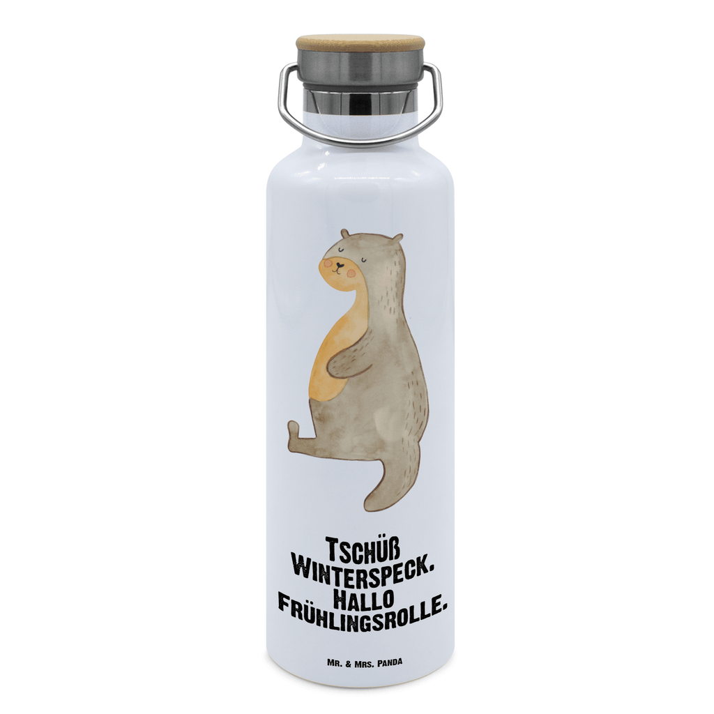 Trinkflasche Otter Bauch Thermosflasche, Isolierflasche, Edelstahl, Trinkflasche, isoliert, Wamrhaltefunktion, Sportflasche, Flasche zum Sport, Sportlerflasche, Otter, Fischotter, Seeotter, Otter Seeotter See Otter