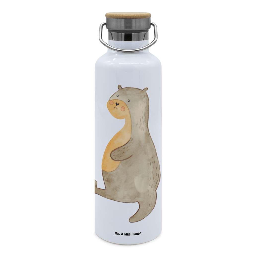 Trinkflasche Otter Bauch Thermosflasche, Isolierflasche, Edelstahl, Trinkflasche, isoliert, Wamrhaltefunktion, Sportflasche, Flasche zum Sport, Sportlerflasche, Otter, Fischotter, Seeotter, Otter Seeotter See Otter