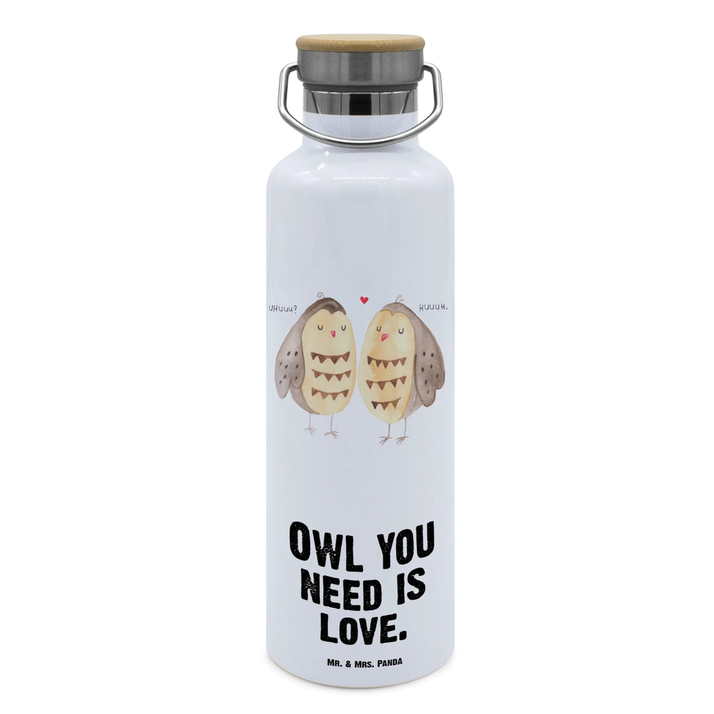 Trinkflasche Eulen Liebe Thermosflasche, Isolierflasche, Edelstahl, Trinkflasche, isoliert, Wamrhaltefunktion, Sportflasche, Flasche zum Sport, Sportlerflasche, Eule, Eule Deko, Liebe, Hochzeit Spruch, Owl, All you need is love, Liebe Spruch, Freundin Geschenk, Freund, Wortspiel lustig