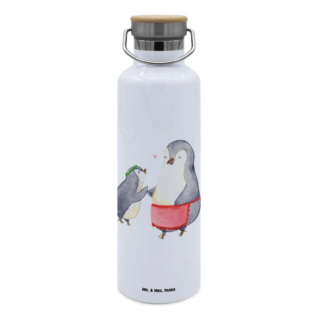 Trinkflasche Pinguin mit Kind Thermosflasche, Isolierflasche, Edelstahl, Trinkflasche, isoliert, Wamrhaltefunktion, Sportflasche, Flasche zum Sport, Sportlerflasche, Familie, Vatertag, Muttertag, Bruder, Schwester, Mama, Papa, Oma, Opa, Geschenk, Mami, Mutti, Mutter, Geburststag