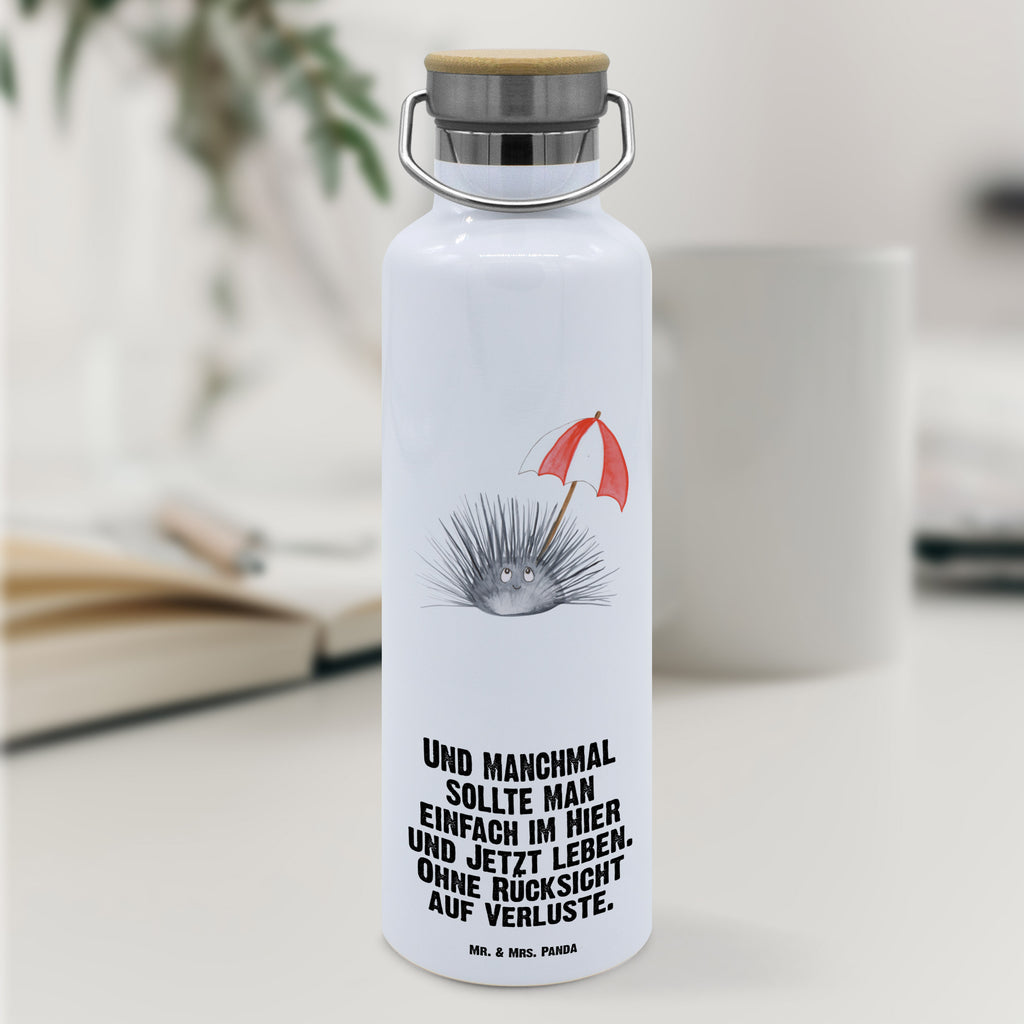 Trinkflasche Seeigel Thermosflasche, Isolierflasche, Edelstahl, Trinkflasche, isoliert, Wamrhaltefunktion, Sportflasche, Flasche zum Sport, Sportlerflasche, Meerestiere, Meer, Urlaub, Seeigel, Achtsamkeit, Selbstakzeptanz, Selbstliebe, Hier und Jetzt, Leben, Lebe