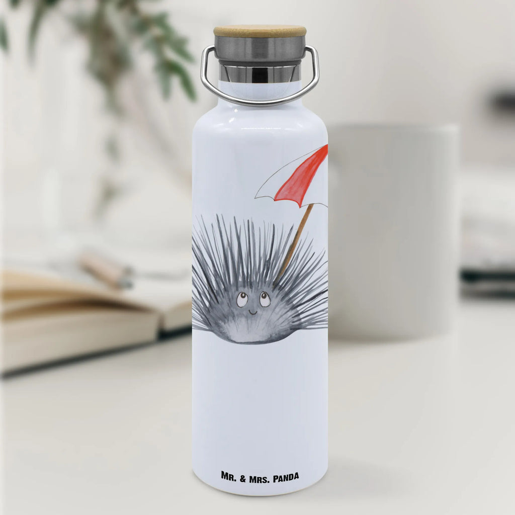 Trinkflasche Seeigel Thermosflasche, Isolierflasche, Edelstahl, Trinkflasche, isoliert, Wamrhaltefunktion, Sportflasche, Flasche zum Sport, Sportlerflasche, Meerestiere, Meer, Urlaub, Seeigel, Achtsamkeit, Selbstakzeptanz, Selbstliebe, Hier und Jetzt, Leben, Lebe