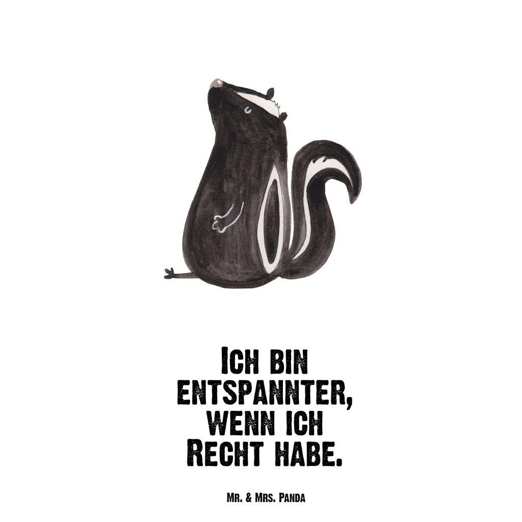 Trinkflasche Stinktier Sitzen Thermosflasche, Isolierflasche, Edelstahl, Trinkflasche, isoliert, Wamrhaltefunktion, Sportflasche, Flasche zum Sport, Sportlerflasche, Stinktier, Skunk, Wildtier, Raubtier, Stinker, Stinki, Spruch, Büro, Recht, Besserwisser