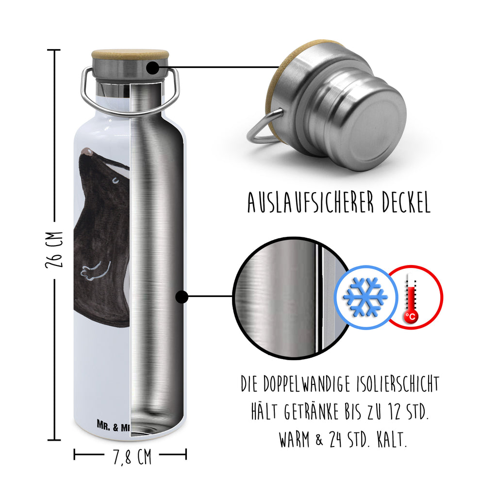 Trinkflasche Stinktier Sitzen Thermosflasche, Isolierflasche, Edelstahl, Trinkflasche, isoliert, Wamrhaltefunktion, Sportflasche, Flasche zum Sport, Sportlerflasche, Stinktier, Skunk, Wildtier, Raubtier, Stinker, Stinki, Spruch, Büro, Recht, Besserwisser