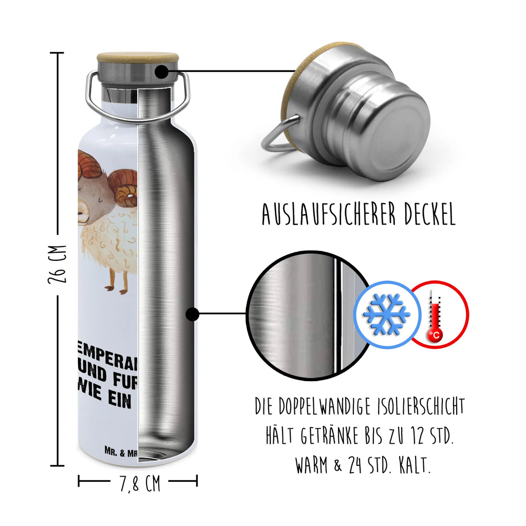 Trinkflasche Sternzeichen Widder Thermosflasche, Isolierflasche, Edelstahl, Trinkflasche, isoliert, Wamrhaltefunktion, Sportflasche, Flasche zum Sport, Sportlerflasche, Tierkreiszeichen, Sternzeichen, Horoskop, Astrologie, Aszendent, Widder Geschenk, Widder Sternzeichen, Geschenk März, Geschenk April, Geburtstag März, Geburtstag April, Bock, Schafbock