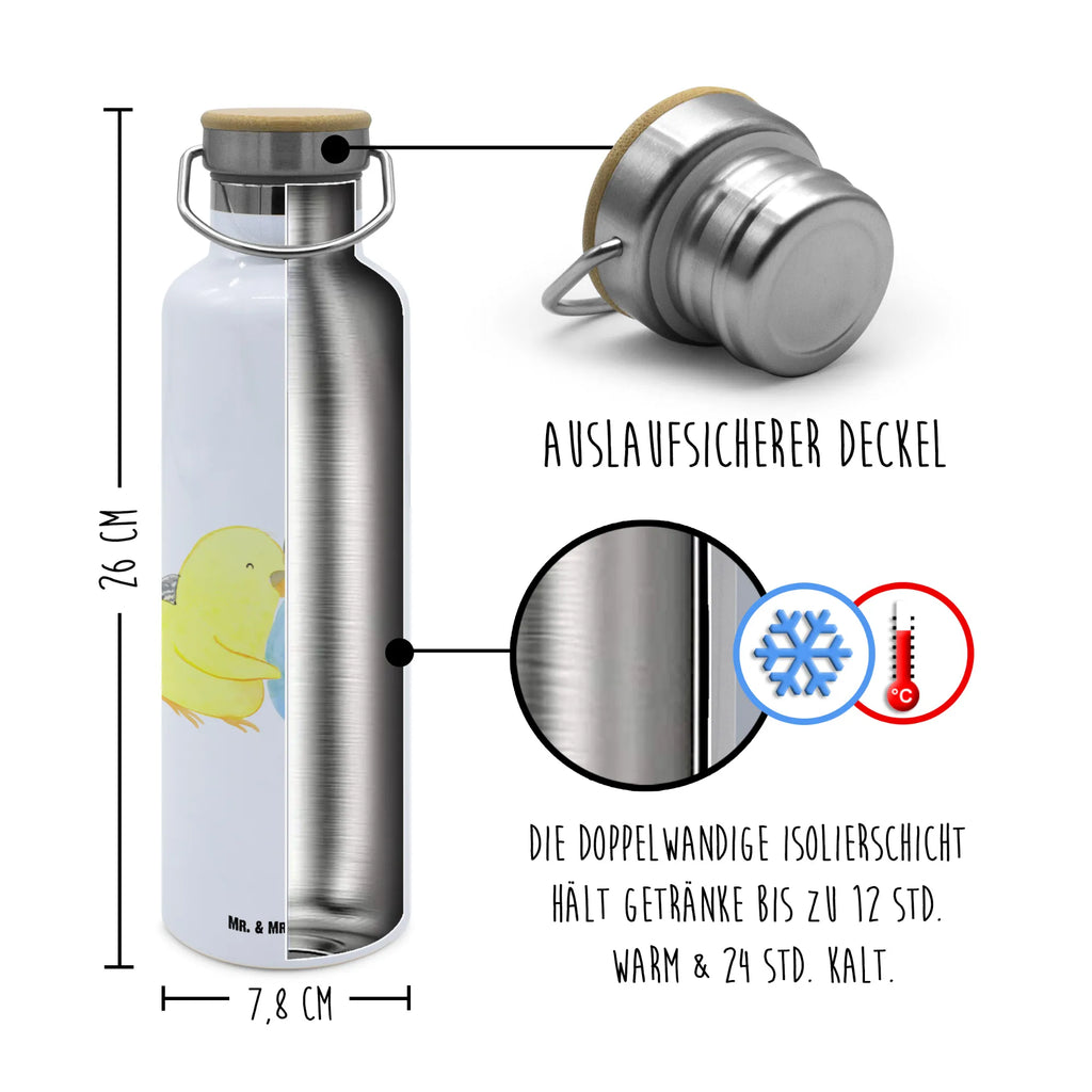 Trinkflasche Wellensittich Liebe Thermosflasche, Isolierflasche, Edelstahl, Trinkflasche, isoliert, Wamrhaltefunktion, Sportflasche, Flasche zum Sport, Sportlerflasche, Liebe, Partner, Freund, Freundin, Ehemann, Ehefrau, Heiraten, Verlobung, Heiratsantrag, Liebesgeschenk, Jahrestag, Hocheitstag, Vögel, Wellensittich, Nähe, Kuscheln, Vertrauen