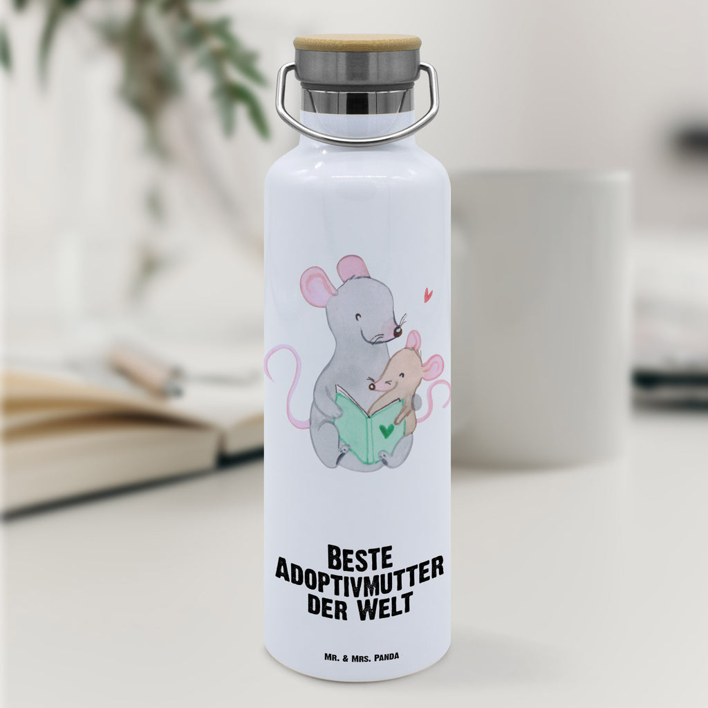 Trinkflasche Maus Beste Adoptivmutter der Welt Thermosflasche, Isolierflasche, Edelstahl, Trinkflasche, isoliert, Wamrhaltefunktion, Sportflasche, Flasche zum Sport, Sportlerflasche, für, Dankeschön, Geschenk, Schenken, Geburtstag, Geburtstagsgeschenk, Geschenkidee, Danke, Bedanken, Mitbringsel, Freude machen, Geschenktipp, Adoptivmutter, Adoptivmama, adoptiert, Mama, Mami, Mutter, Muttertag, Mutti, Ma, Tochter, Sohn, Beste Mama, Beste, Supermama