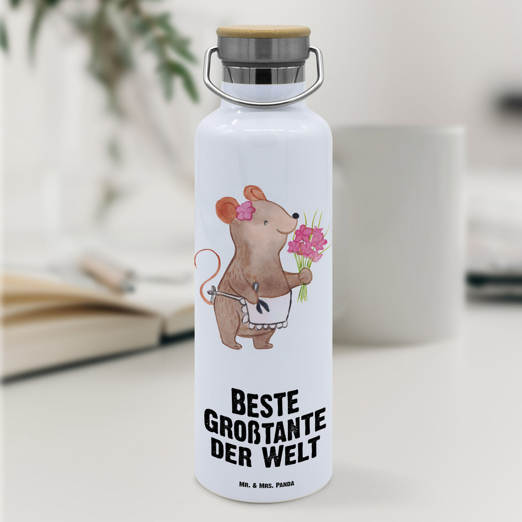 Trinkflasche Maus Beste Großtante der Welt Thermosflasche, Isolierflasche, Edelstahl, Trinkflasche, isoliert, Wamrhaltefunktion, Sportflasche, Flasche zum Sport, Sportlerflasche, für, Dankeschön, Geschenk, Schenken, Geburtstag, Geburtstagsgeschenk, Geschenkidee, Danke, Bedanken, Mitbringsel, Freude machen, Geschenktipp, Großtante, Grosstante, Tante, Lieblingstante, Familie, Schwester, Tanten, Kleinigkeit, Beste, Nichte, Neffe, Groß