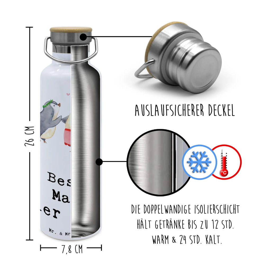 Trinkflasche Pinguin Beste Mami der Welt Thermosflasche, Isolierflasche, Edelstahl, Trinkflasche, isoliert, Wamrhaltefunktion, Sportflasche, Flasche zum Sport, Sportlerflasche, für, Dankeschön, Geschenk, Schenken, Geburtstag, Geburtstagsgeschenk, Geschenkidee, Danke, Bedanken, Mitbringsel, Freude machen, Geschenktipp, Mama, Mami, Mutter, Muttertag, Mutti, Ma, Tochter, Sohn, Beste Mama, Beste, Supermama