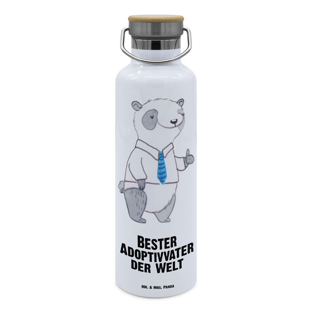 Trinkflasche Panda Bester Adoptivvater der Welt Thermosflasche, Isolierflasche, Edelstahl, Trinkflasche, isoliert, Wamrhaltefunktion, Sportflasche, Flasche zum Sport, Sportlerflasche, für, Dankeschön, Geschenk, Schenken, Geburtstag, Geburtstagsgeschenk, Geschenkidee, Danke, Bedanken, Mitbringsel, Freude machen, Geschenktipp, Adoptiv vater, Adoption, adoptiert, Adoptivvater