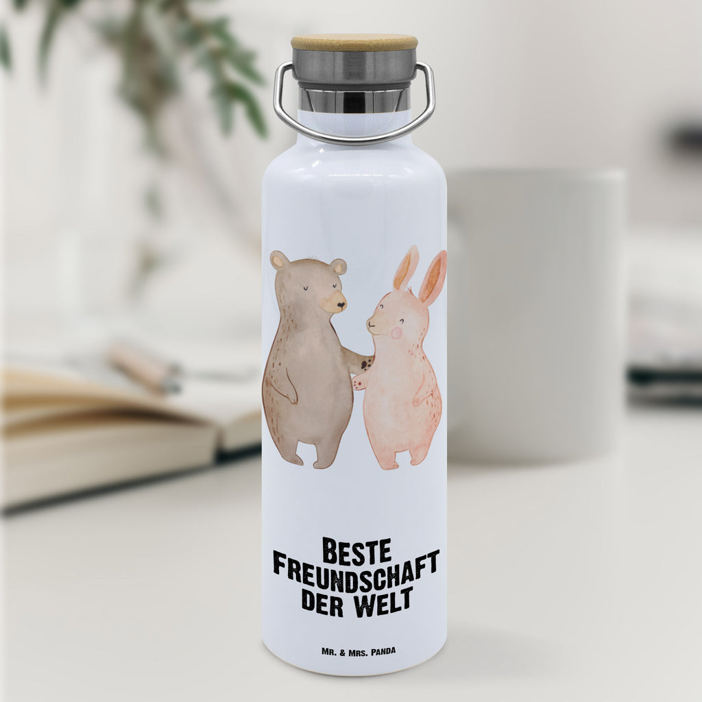 Trinkflasche Hase Beste Freundschaft der Welt Thermosflasche, Isolierflasche, Edelstahl, Trinkflasche, isoliert, Wamrhaltefunktion, Sportflasche, Flasche zum Sport, Sportlerflasche, für, Dankeschön, Geschenk, Schenken, Geburtstag, Geburtstagsgeschenk, Geschenkidee, Danke, Bedanken, Mitbringsel, Freude machen, Geschenktipp, Freundschaft, Freunde, Freunde fürs Leben, best friends, Freundin, Freund, Clique, Kumpel, bae, bff