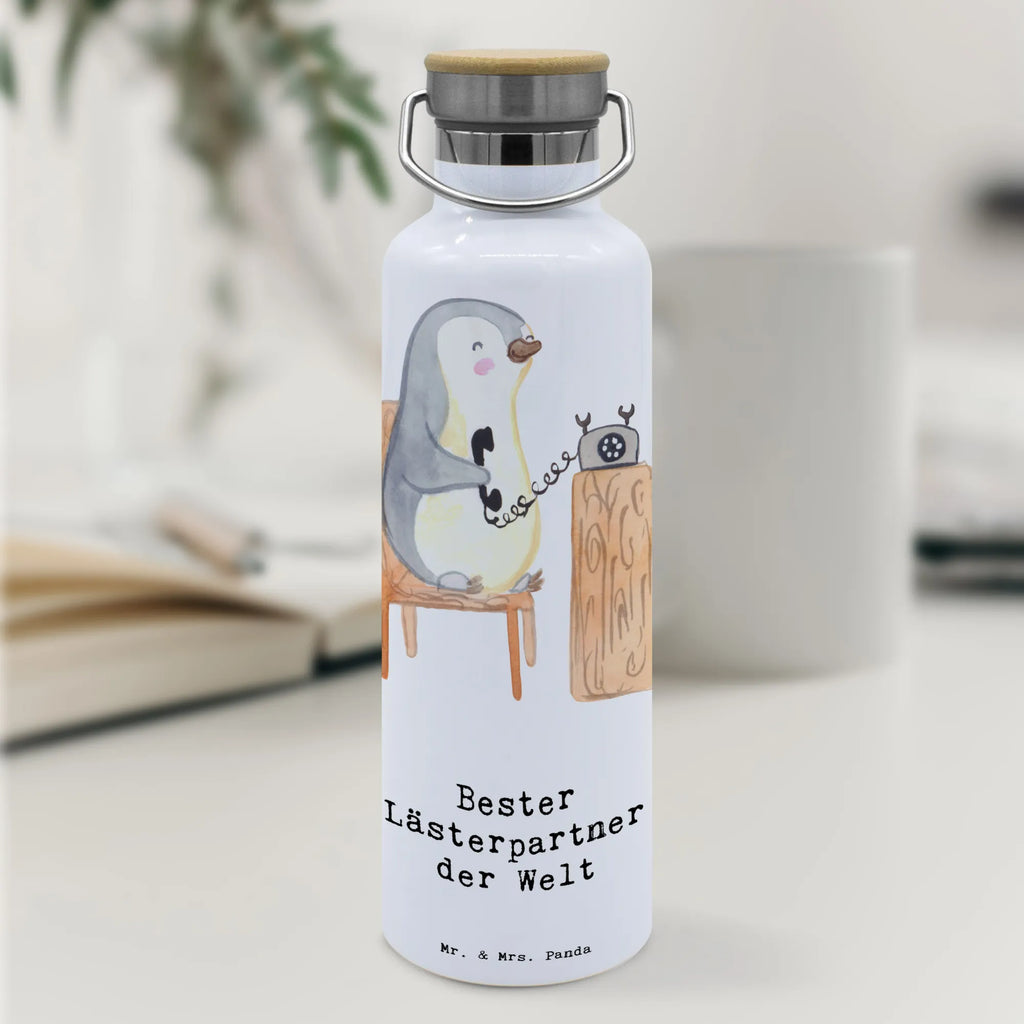 Trinkflasche Pinguin Bester Lästerpartner der Welt Thermosflasche, Isolierflasche, Edelstahl, Trinkflasche, isoliert, Wamrhaltefunktion, Sportflasche, Flasche zum Sport, Sportlerflasche, für, Dankeschön, Geschenk, Schenken, Geburtstag, Geburtstagsgeschenk, Geschenkidee, Danke, Bedanken, Mitbringsel, Freude machen, Geschenktipp, Lästerpartner, Lesterpartner, lestern, Lästerschwester, Lästern, beste Freundin, Freundin, Spaß, bff