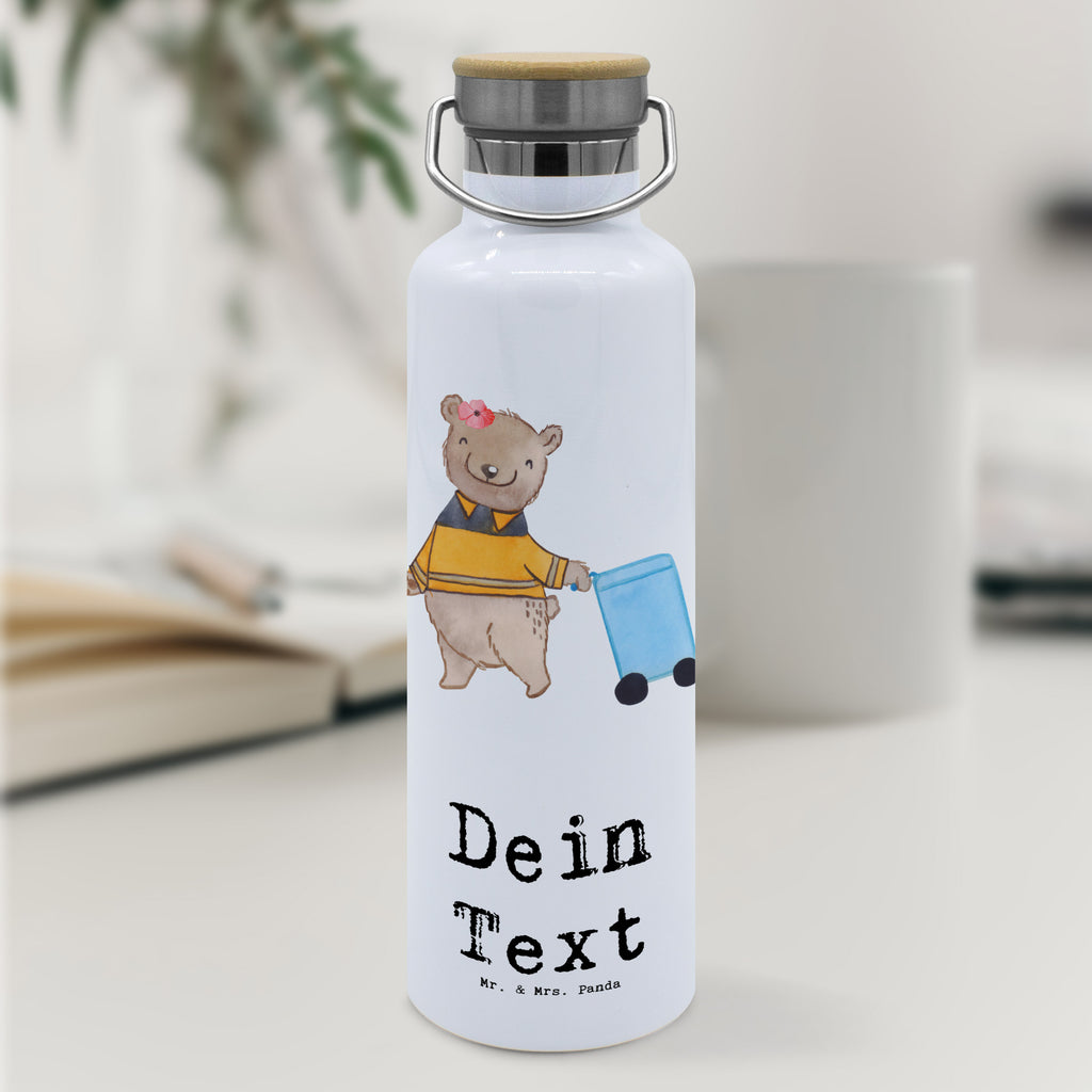 Personalisierte Trinkflasche Müllwerkerin mit Herz Personalisierte Trinkflasche, Trinkflasche mit Namen, Trinkflasche bedrucken, Flasche personalisiert, Trinkflasch mit Aufdruck, Trinkflasche Werbegeschenk, Namensaufdruck Trinkflasche, Sportflasche personalisiert, Trinkflasche Sport, Beruf, Ausbildung, Jubiläum, Abschied, Rente, Kollege, Kollegin, Geschenk, Schenken, Arbeitskollege, Mitarbeiter, Firma, Danke, Dankeschön, Müllwerkerin, Fachkraft Kreislauf- und Abfallwirtschaft, Müllentsorgerin, Kehrichtfrau, Müllfrau, Müllfahreriin