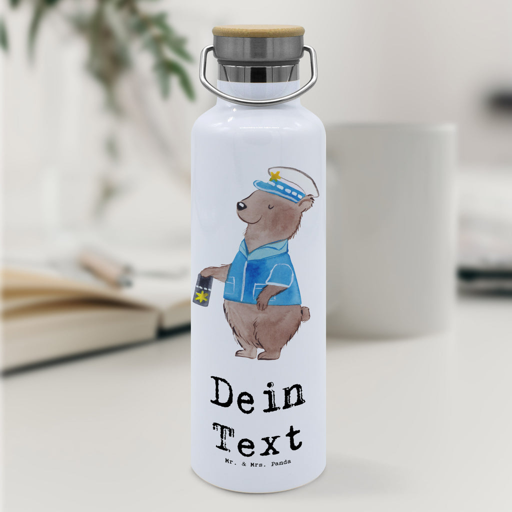 Personalisierte Trinkflasche Polizist mit Herz Personalisierte Trinkflasche, Trinkflasche mit Namen, Trinkflasche bedrucken, Flasche personalisiert, Trinkflasch mit Aufdruck, Trinkflasche Werbegeschenk, Namensaufdruck Trinkflasche, Sportflasche personalisiert, Trinkflasche Sport, Beruf, Ausbildung, Jubiläum, Abschied, Rente, Kollege, Kollegin, Geschenk, Schenken, Arbeitskollege, Mitarbeiter, Firma, Danke, Dankeschön, Polizist, Polizeibeamter, Wachmann, Cop, Polizei, Studium