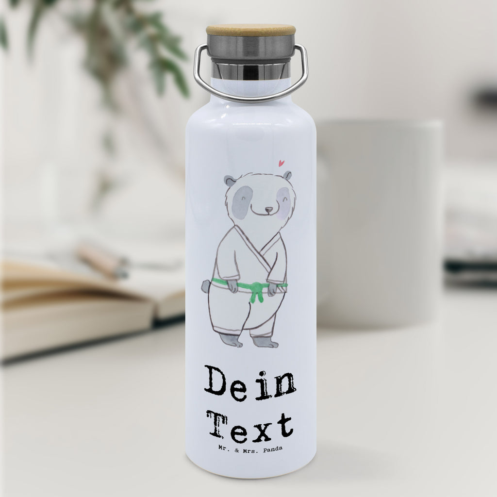 Personalisierte Trinkflasche Panda Jiu Jitsu Personalisierte Trinkflasche, Trinkflasche mit Namen, Trinkflasche bedrucken, Flasche personalisiert, Trinkflasch mit Aufdruck, Trinkflasche Werbegeschenk, Namensaufdruck Trinkflasche, Sportflasche personalisiert, Trinkflasche Sport, Geschenk, Sport, Sportart, Hobby, Schenken, Danke, Dankeschön, Auszeichnung, Gewinn, Sportler, Jiu Jitsu, japanische Kampfkunst, Selbstverteidigung