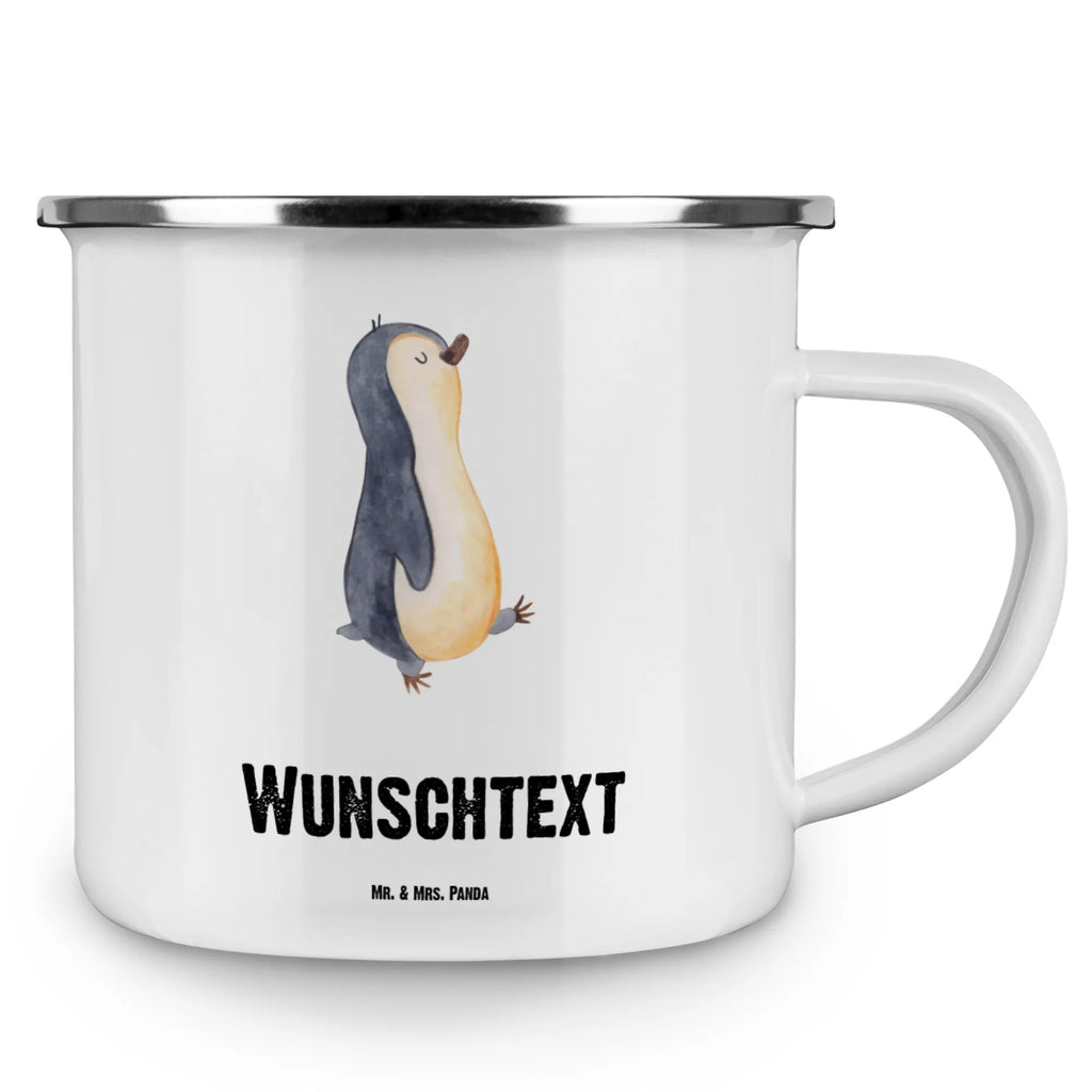 Personalisierte Emaille Tasse Pinguin marschierend Emaille Tasse personalisiert, Emaille Tasse mit Namen, Campingtasse personalisiert, Namenstasse, Campingtasse bedrucken, Campinggeschirr personalsisert, tasse mit namen, personalisierte tassen, personalisierte tasse, tasse selbst gestalten, tasse bedrucken, tassen bedrucken, Pinguin, Pinguine, Frühaufsteher, Langschläfer, Bruder, Schwester, Familie