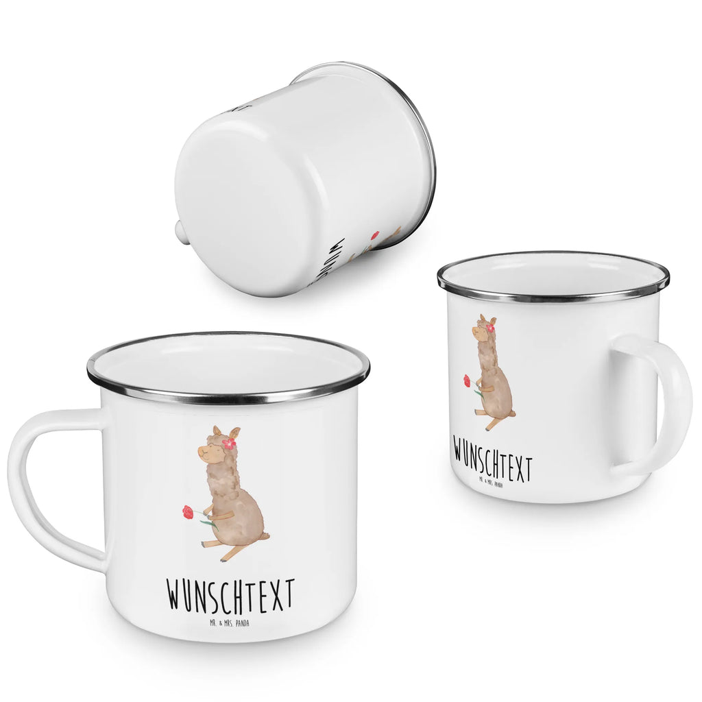 Personalisierte Emaille Tasse Alpaka Blume Emaille Tasse personalisiert, Emaille Tasse mit Namen, Campingtasse personalisiert, Namenstasse, Campingtasse bedrucken, Campinggeschirr personalsisert, tasse mit namen, personalisierte tassen, personalisierte tasse, tasse selbst gestalten, tasse bedrucken, tassen bedrucken, Alpaka, Lama, Blume, Lamas, Alpaka Zitat, Alpaka Spruch, Alpaka Dekor, Alpaka Geschenk, Alpaka Dekoration, Alpaka Witz, Motiv Alpaka