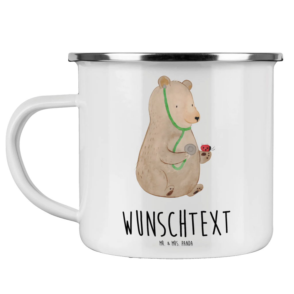 Personalisierte Emaille Tasse Bär Arzt Emaille Tasse personalisiert, Emaille Tasse mit Namen, Campingtasse personalisiert, Namenstasse, Campingtasse bedrucken, Campinggeschirr personalsisert, tasse mit namen, personalisierte tassen, personalisierte tasse, tasse selbst gestalten, tasse bedrucken, tassen bedrucken, Bär, Teddy, Teddybär, Arzt, Ärztin, Doktor, Professor, Doktorin, Professorin