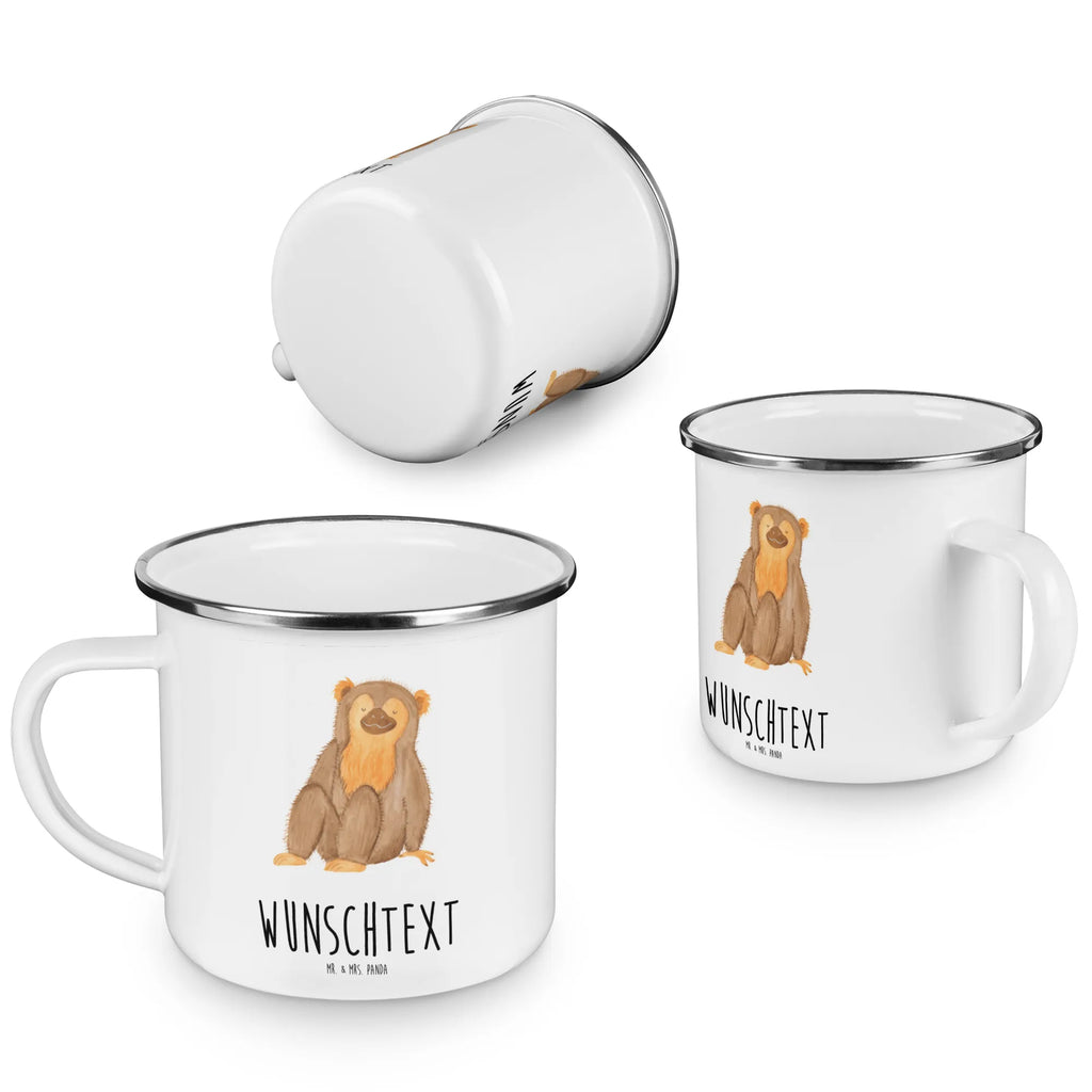 Personalisierte Emaille Tasse Affe Emaille Tasse personalisiert, Emaille Tasse mit Namen, Campingtasse personalisiert, Namenstasse, Campingtasse bedrucken, Campinggeschirr personalsisert, tasse mit namen, personalisierte tassen, personalisierte tasse, tasse selbst gestalten, tasse bedrucken, tassen bedrucken, Afrika, Wildtiere, Affe, Äffchen, Affen, Selbstliebe, Respekt, Motivation, Selbstachtung, Liebe, Selbstbewusstsein, Selfcare