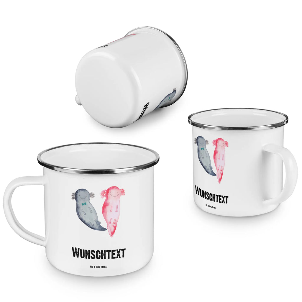 Personalisierte Emaille Tasse Axolotl Axel+Lotte Emaille Tasse personalisiert, Emaille Tasse mit Namen, Campingtasse personalisiert, Namenstasse, Campingtasse bedrucken, Campinggeschirr personalsisert, tasse mit namen, personalisierte tassen, personalisierte tasse, tasse selbst gestalten, tasse bedrucken, tassen bedrucken, Axolotl, Molch, Axolot, Schwanzlurch, Lurch, Lurche, Liebe, große Liebe, Liebesbeweis, Freund, Verlobter, Ehemann, Jahrestag, Valentinstag