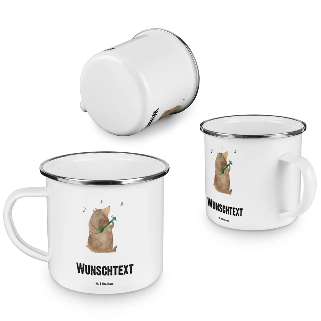 Personalisierte Emaille Tasse Bär Gitarre Emaille Tasse personalisiert, Emaille Tasse mit Namen, Campingtasse personalisiert, Namenstasse, Campingtasse bedrucken, Campinggeschirr personalsisert, tasse mit namen, personalisierte tassen, personalisierte tasse, tasse selbst gestalten, tasse bedrucken, tassen bedrucken, Bär, Teddy, Teddybär