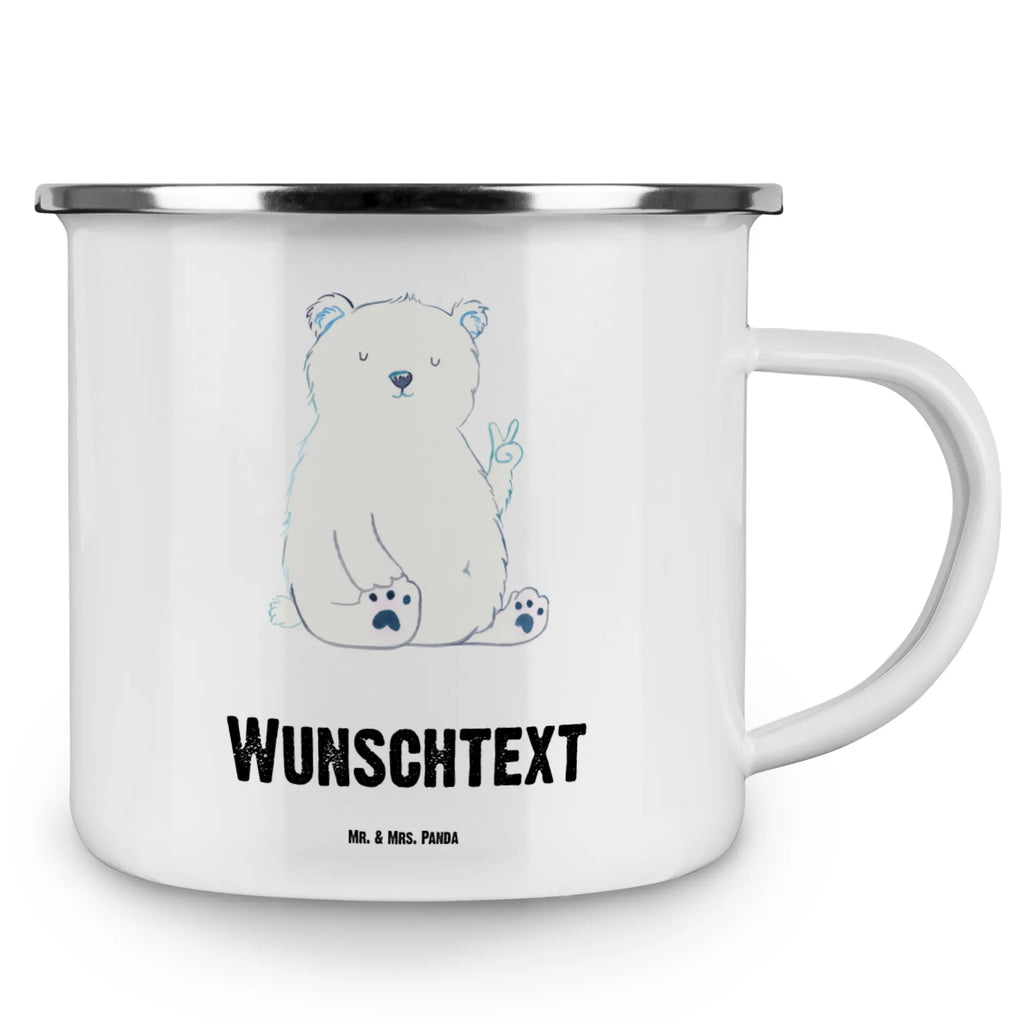 Personalisierte Emaille Tasse Eisbär Faul Emaille Tasse personalisiert, Emaille Tasse mit Namen, Campingtasse personalisiert, Namenstasse, Campingtasse bedrucken, Campinggeschirr personalsisert, tasse mit namen, personalisierte tassen, personalisierte tasse, tasse selbst gestalten, tasse bedrucken, tassen bedrucken, Bär, Teddy, Teddybär, Eisbär, Nordpol, Faul, Entspannen, Relaxen, Büro, Arbeit, Bürojob, Arbeitsplatz, Homeoffice