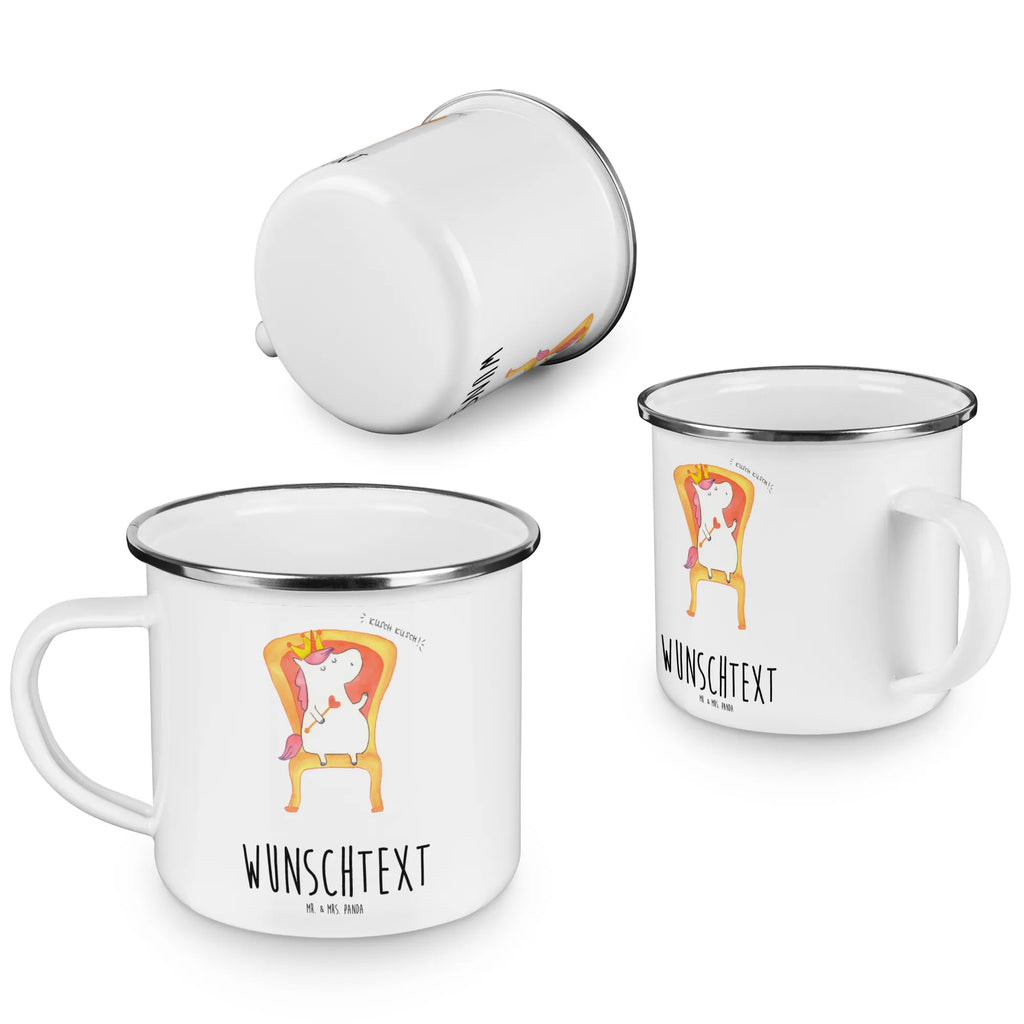 Personalisierte Emaille Tasse Einhorn König Emaille Tasse personalisiert, Emaille Tasse mit Namen, Campingtasse personalisiert, Namenstasse, Campingtasse bedrucken, Campinggeschirr personalsisert, tasse mit namen, personalisierte tassen, personalisierte tasse, tasse selbst gestalten, tasse bedrucken, tassen bedrucken, Einhorn, Einhörner, Einhorn Deko, Pegasus, Unicorn, König, Präsident, Bundeskanzler, Herrscher, Kaiser, Prinzessin, Krone