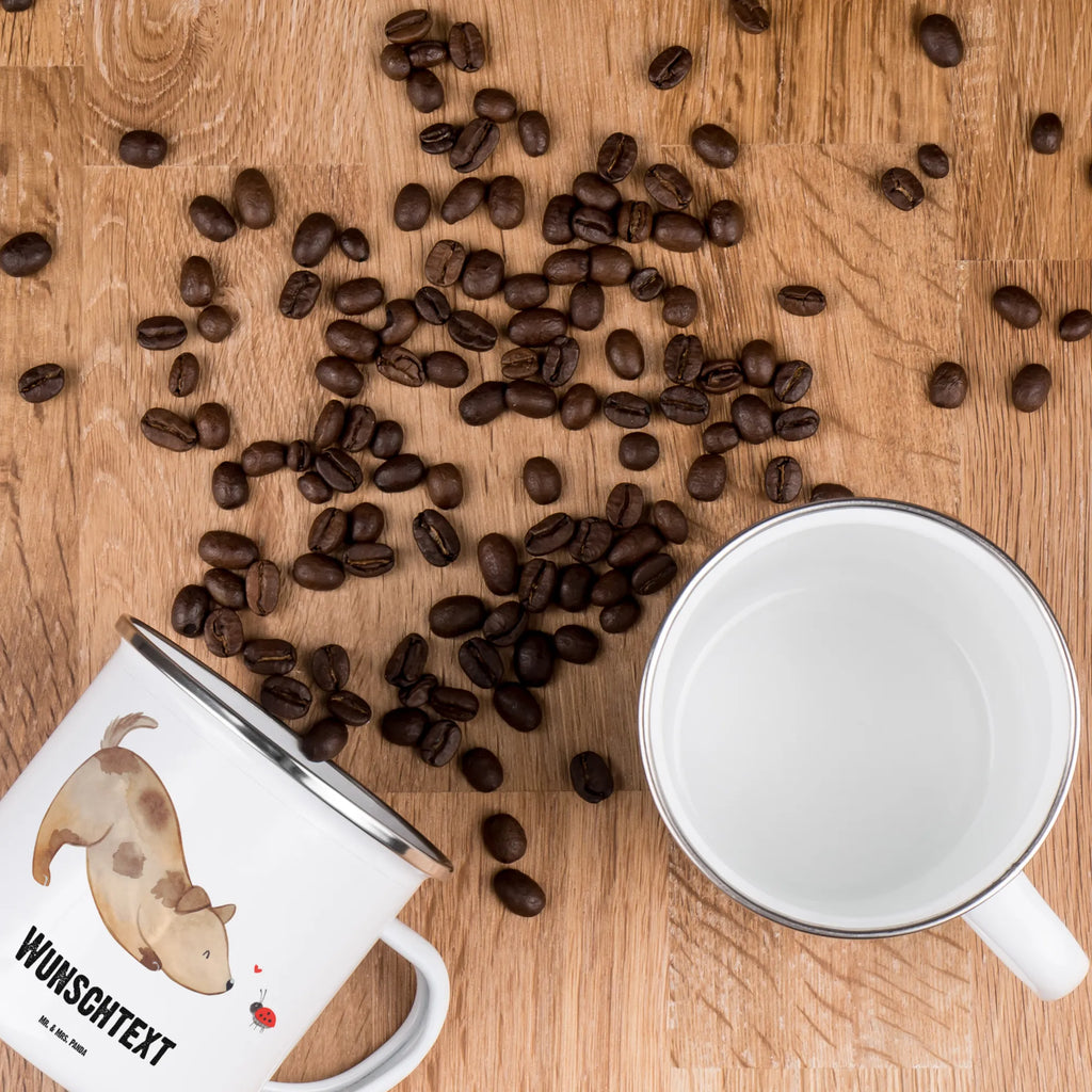 Personalisierte Emaille Tasse Hund Marienkäfer Emaille Tasse personalisiert, Emaille Tasse mit Namen, Campingtasse personalisiert, Namenstasse, Campingtasse bedrucken, Campinggeschirr personalsisert, tasse mit namen, personalisierte tassen, personalisierte tasse, tasse selbst gestalten, tasse bedrucken, tassen bedrucken, Hund, Hundemotiv, Haustier, Hunderasse, Tierliebhaber, Hundebesitzer, Sprüche, Hunde, Hundespruch, Marienkäfer, Mischling, Mischlinghund