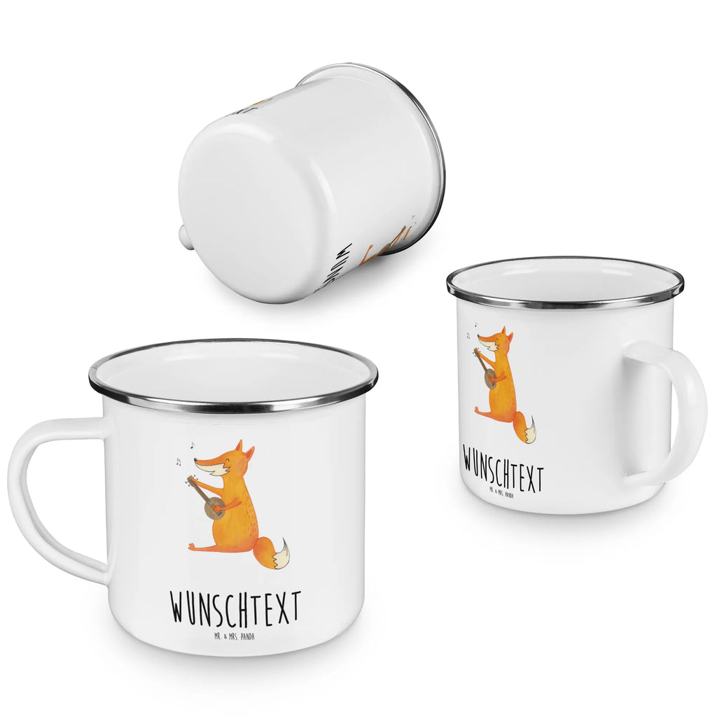 Personalisierte Emaille Tasse Fuchs Gitarre Emaille Tasse personalisiert, Emaille Tasse mit Namen, Campingtasse personalisiert, Namenstasse, Campingtasse bedrucken, Campinggeschirr personalsisert, tasse mit namen, personalisierte tassen, personalisierte tasse, tasse selbst gestalten, tasse bedrucken, tassen bedrucken, Fuchs, Füchse, Geschenk Musiker, Musik Spruch, Musikerin, Sänger, Sängerin, Gitarre