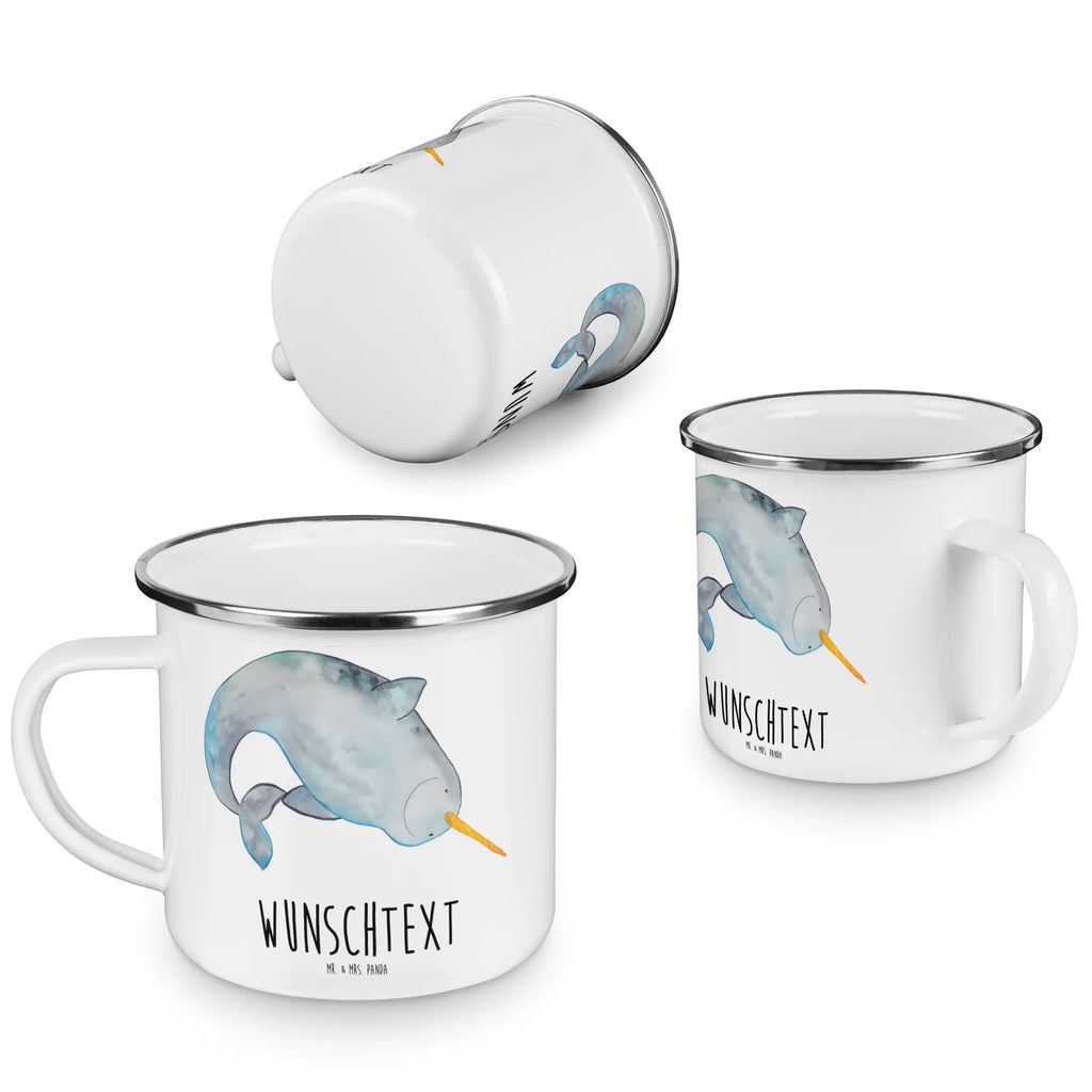 Personalisierte Emaille Tasse Narwal Emaille Tasse personalisiert, Emaille Tasse mit Namen, Campingtasse personalisiert, Namenstasse, Campingtasse bedrucken, Campinggeschirr personalsisert, tasse mit namen, personalisierte tassen, personalisierte tasse, tasse selbst gestalten, tasse bedrucken, tassen bedrucken, Meerestiere, Meer, Urlaub, Narwal, Wal, Putzen, Hausfrau, Junggesellin, aufräumen, Kinderzimmer