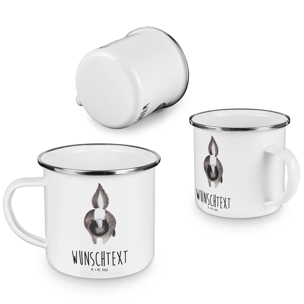 Personalisierte Emaille Tasse Stinktier Angriff Emaille Tasse personalisiert, Emaille Tasse mit Namen, Campingtasse personalisiert, Namenstasse, Campingtasse bedrucken, Campinggeschirr personalsisert, tasse mit namen, personalisierte tassen, personalisierte tasse, tasse selbst gestalten, tasse bedrucken, tassen bedrucken, Stinktier, Skunk, Wildtier, Raubtier, Stinker, Stinki, wütend, Drohung